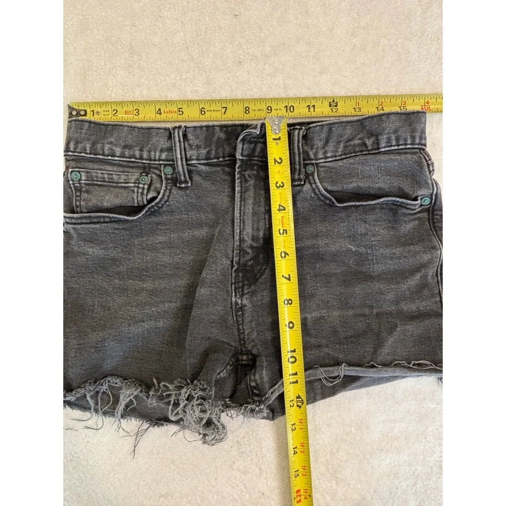 Old Navy Mens Straight Built-In‎ Flex Frayed Hem Denim Shorts Black 31 Waist
